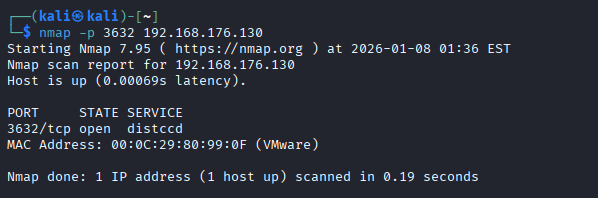 DistCC port 3632 open