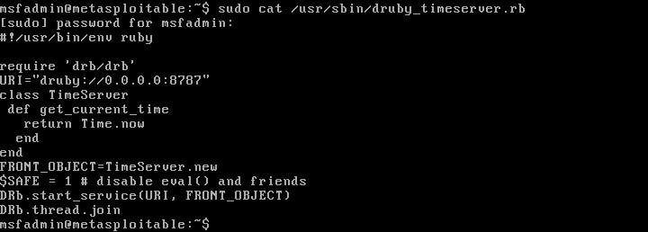 DRb timeserver script