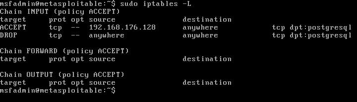 iptable updated to restrict access