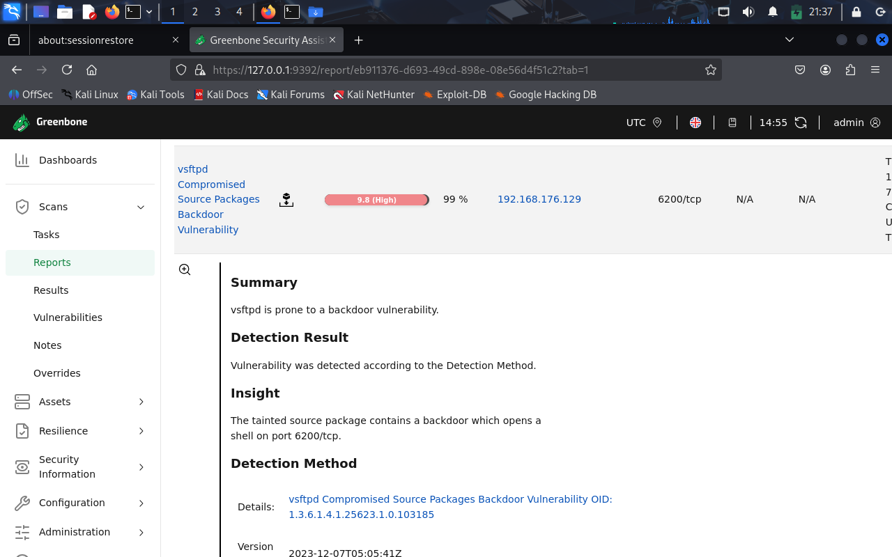 vsftpd found port6200